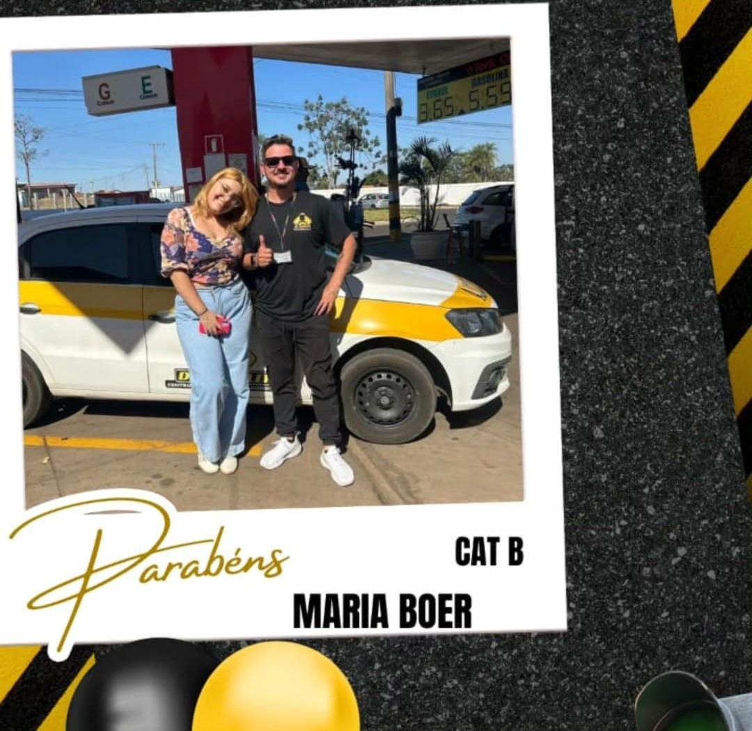 Aula de direção em andamento